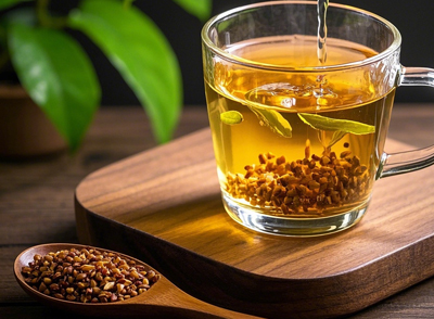 苦蕎茶長期大量飲用(每日超50g干品)可能加重脾陽虛弱，出現腹痛、便溏加劇